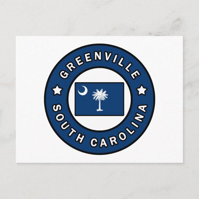Carte Postale Greenville Caroline du Sud (Devant)