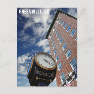 Carte Postale Greenville Caroline du Sud Photo de voyage