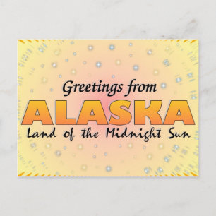 Carte Postale Greetings from Alaska