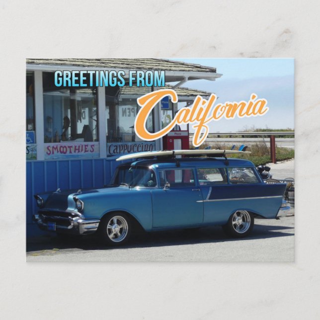 Carte Postale Greetings from California Travel Postcard (Devant)