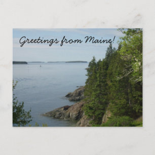 Carte Postale Greetings from Maine