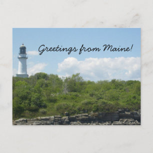 Carte Postale Greetings from Maine