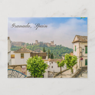 Carte Postale Grenade, Espagne Vue de l'Alhambra historique 
