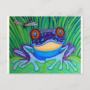 Carte Postale Grenouille aux yeux brillants