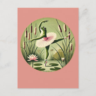 Carte Postale Grenouille Ballerine                              