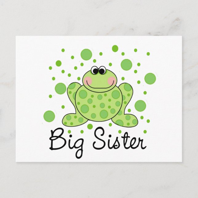 Carte Postale Grenouille Big Sister (Devant)