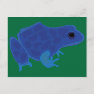 Carte Postale Grenouille bleue venimeuse
