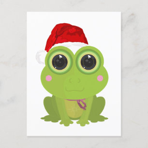 Carte Postale Grenouille de Noël