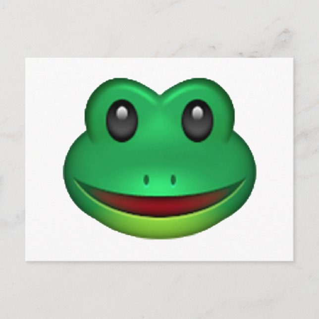 Carte Postale Grenouille - Emoji (Devant)