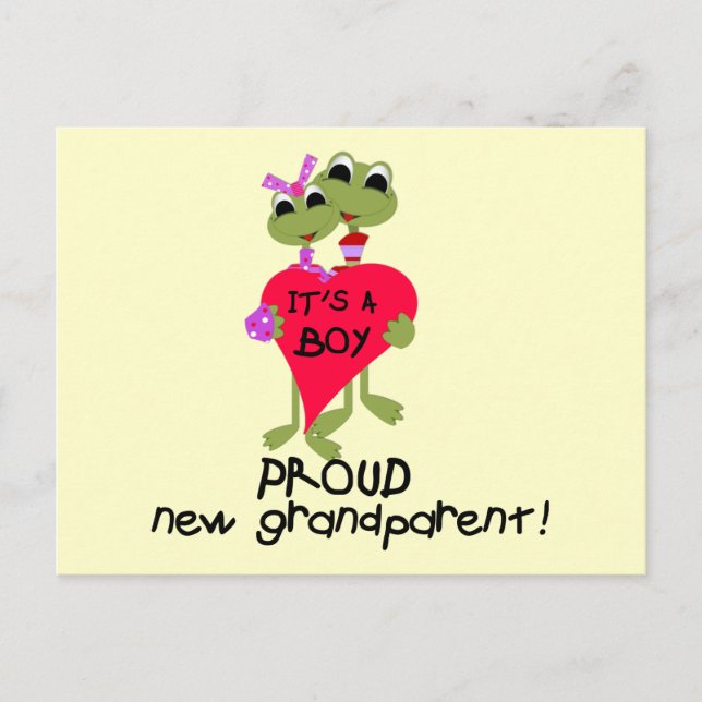 Carte Postale Grenouille grand-parent de tee-shirts et cadeaux d (Devant)