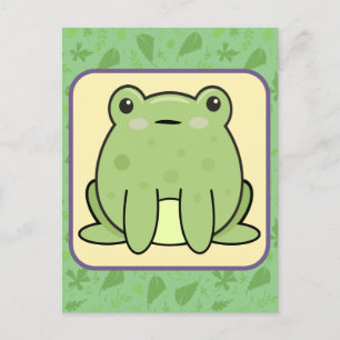 Carte Postale Grenouille Kawaii