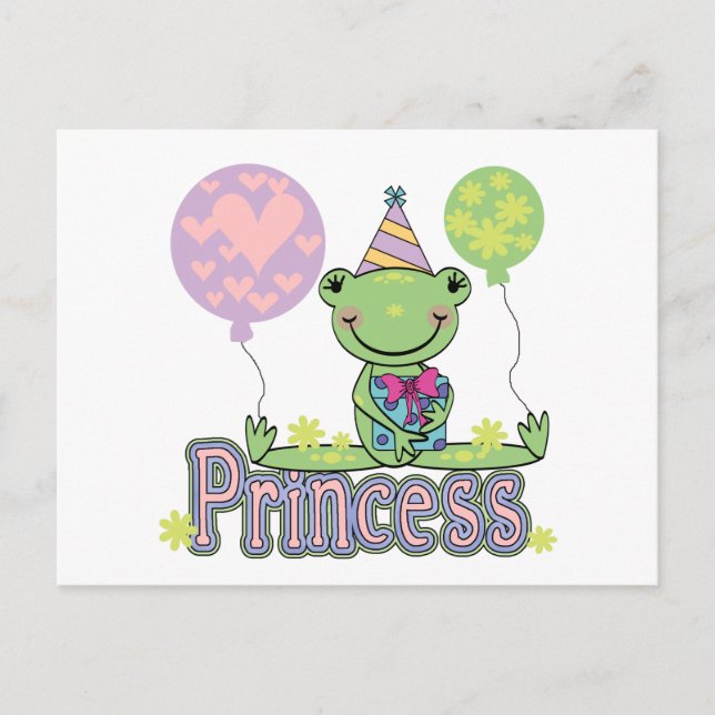 Carte Postale Grenouille Princesse Tshirts et cadeaux d'annivers (Devant)