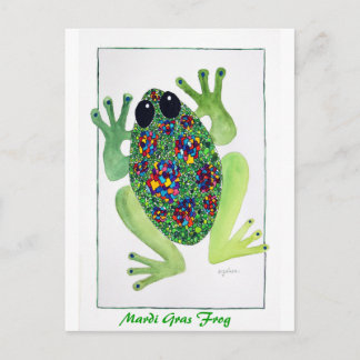 Carte Postale Grenouille rock