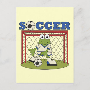 Carte Postale Grenouille soccer gardien de but T-shirts et cadea