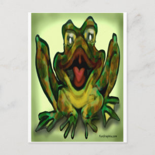 Carte Postale Grenouille taureau
