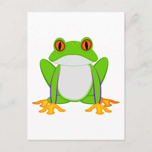 Carte Postale Grenouille verte (Devant)