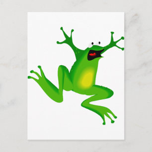 Carte Postale grenouille verte dansante