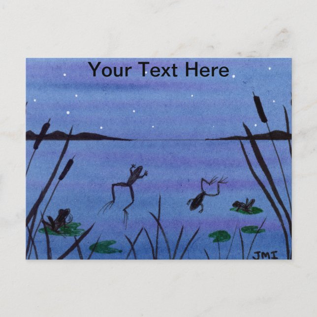 Carte Postale Grenouilles (Devant)