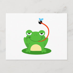 Carte Postale Grenouilles de grenouille Amphibien drôle Bug Cari