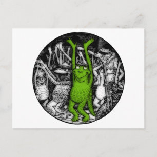 Carte Postale Grenouilles encourageantes