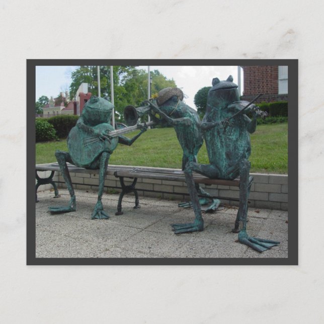 Carte Postale Grenouilles musicales (Devant)
