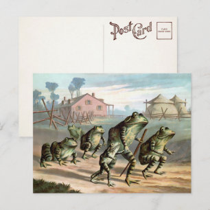 Carte postale Grenouilles vintages