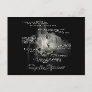 Carte postale Greta Garbo