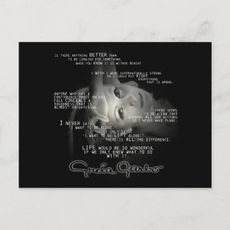 Carte postale Greta Garbo