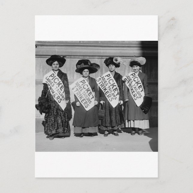 Carte Postale Grève des dames talors, 1910 (Devant)