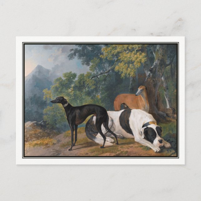Carte Postale Greyhounds et Mastiff par Sawrey Gilpin (Devant)