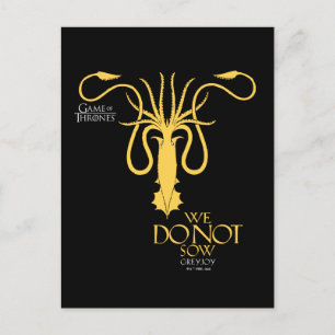 Carte Postale Greyjoy Sigil - Nous ne semons pas