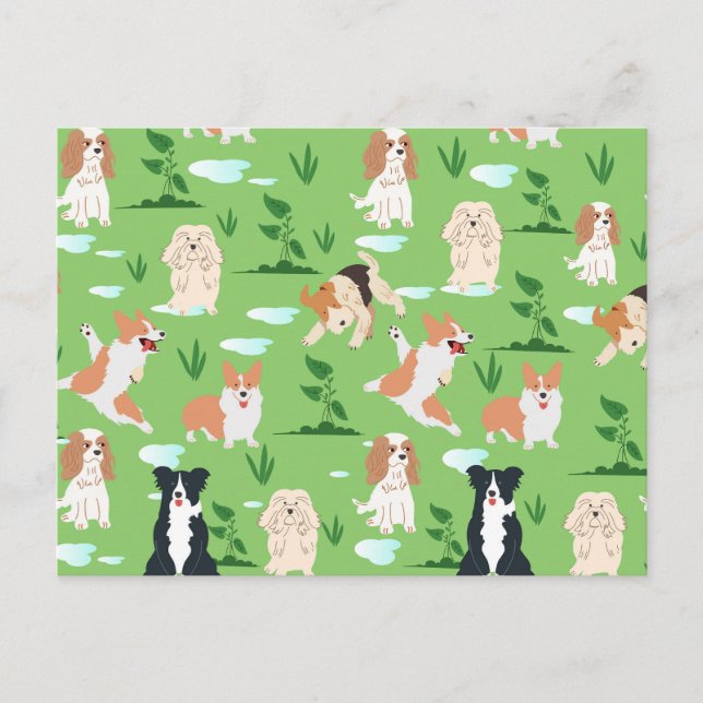 Carte Postale Gribouillis de chien (Devant)