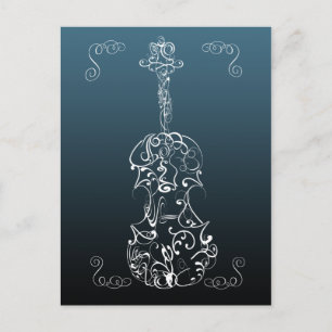 Carte Postale Gribouillis de violon