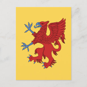 Carte Postale Griffin Rampant Gules