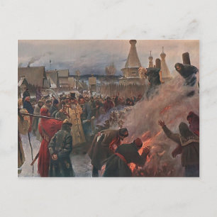 Carte Postale Grigoriy Myasoyedov - Brûlage de l'archiprêtre Avv