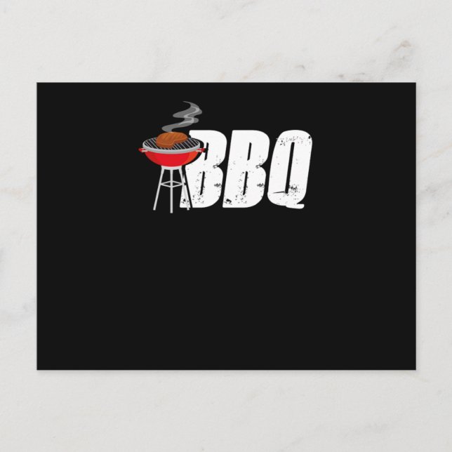 Carte Postale Grill Master Chef Cuisinier Culinaire BBQ Barbe de (Devant)