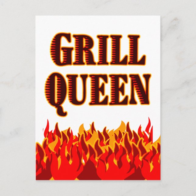 Carte postale Grill Queen Custom Recette Card (Devant)