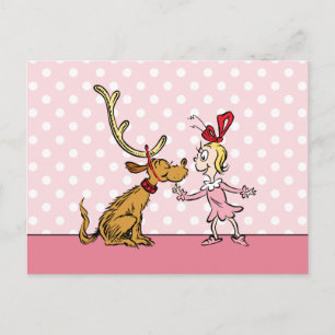 Carte Postale Grinch Max & Cindy Lou Who