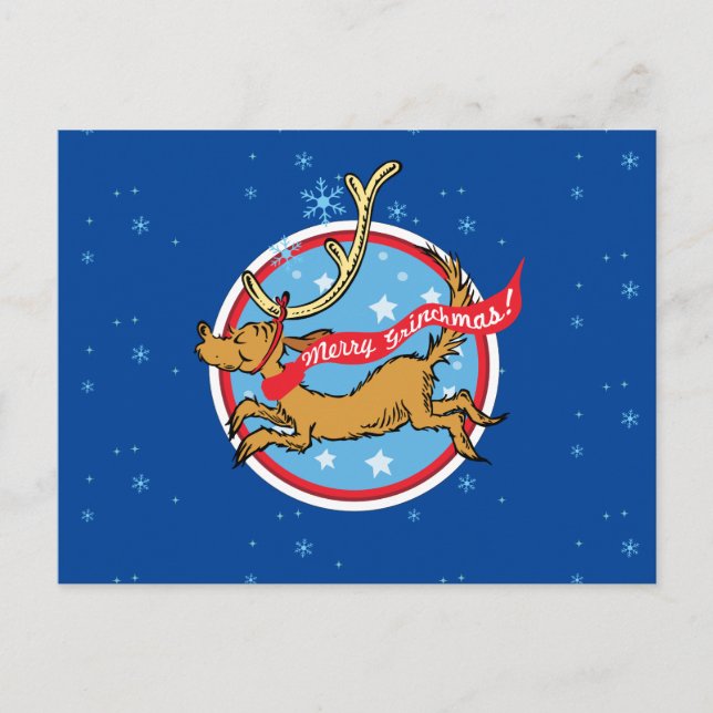 Carte Postale Grinch | Max Joyeux Grinchmas ! (Devant)