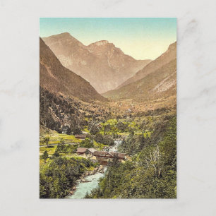 Carte Postale Grindelwald, route de Zwiellutschine, Obe Bernese