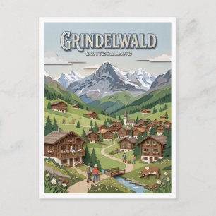 Carte Postale Grindelwald Suisse