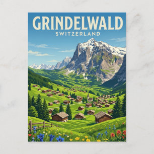 Carte Postale Grindelwald Suisse