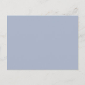 Carte Postale gris cyan-bleu/gris cobalt (couleur solide)