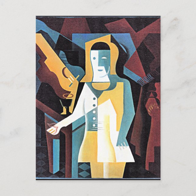 Carte Postale Gris - Pierrot, (Devant)