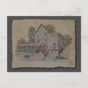Carte Postale Gristmill rustique