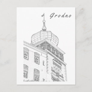 Carte Postale Grodno Biélorussie Architecture Ville Vue Château