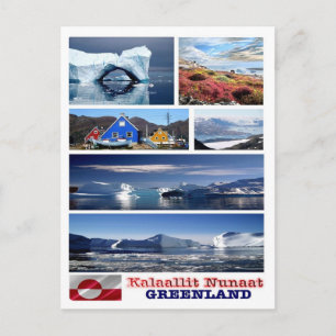 Carte Postale Groenland - Mosaic -