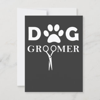 Carte Postale Grooming Chien Groomer Hommes Femmes Hommes Groome