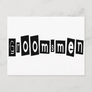 Carte Postale Groomsmen