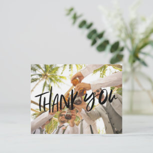 Carte Postale Groomsmen Best Man Mariage Photo Merci